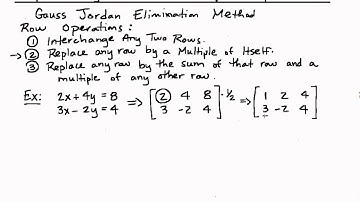 Ch. 5 Solving Matrices