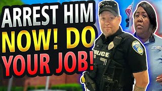 Postal Supervisor DISRESPECTS Police Officer Because He Refuses to Enforce Her Feelings! Educated!