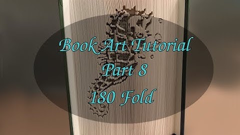 180 fold Book Art technique - Book Art Tutorial - Part 8
