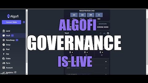AlgoFi Governance