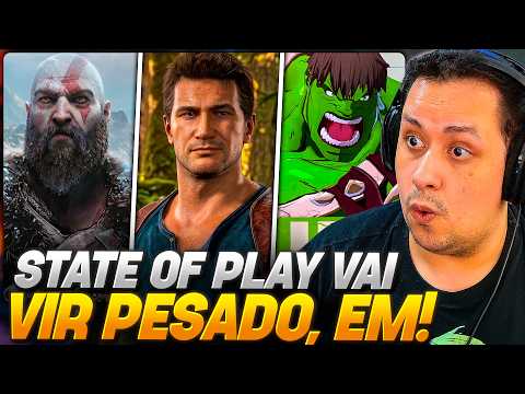 STATE OF PLAY PESADO! NOVO GOD of WAR, MARVEL TOKON, NOVO UNCHARTED.. O que o PS vai MOSTRAR?
