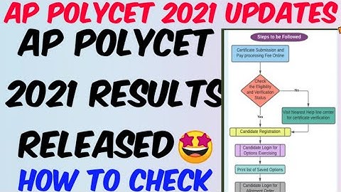 AP Polycet 2021 Results Released 🤩//How to check Polycet 2021 Results in Telugu