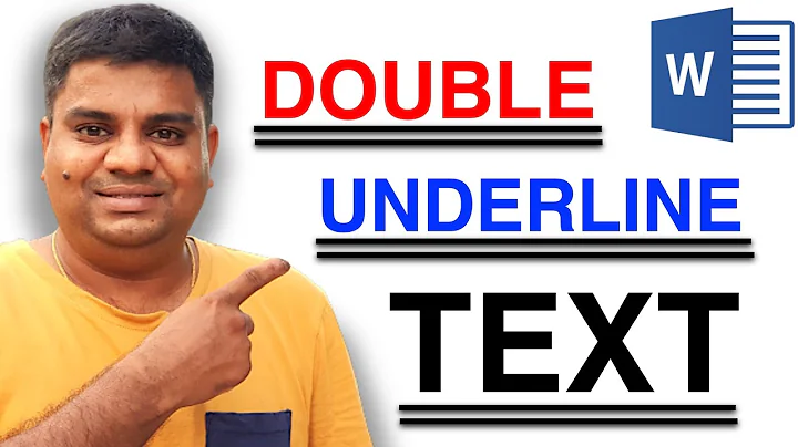How to Double Underline In Word (Microsoft)