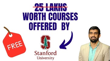 Stanford Launched  FREE Courses with Certificates!🔥 Free Online Courses!
