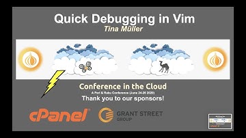 Tina Müller - Quick Debugging in Vim - Lightning Talks - Day 2