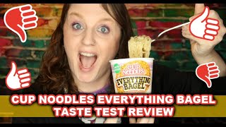 Cup Noodles Everything Bagel with Cream Cheese Taste Test Review