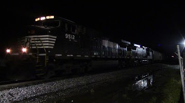 NS E53 with Two C40-9Ws Westbound by Goldsboro NC headed to Selma NC