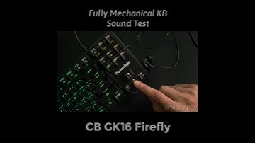 CosmicByte GK16 RGB Mechanical Keyboard | Sound Test | #Shorts 2021