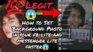 Paano Lagyan ng Background Photo ang iyong Fb Lite at Messenger Lite😱 screenshot 3