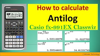 How to calculate antilog on scientific calculator Casio fx-991EX Classwiz [2022]