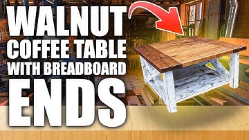 How to Build a Walnut Coffee Table with Breadboard Ends