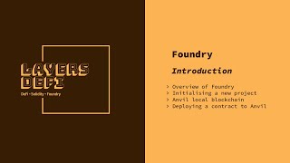 Foundry: Introduction
