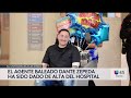 Sale del hospital el oficial Dante Zepeda tras ser herido de bala en el cumplimiento del deber