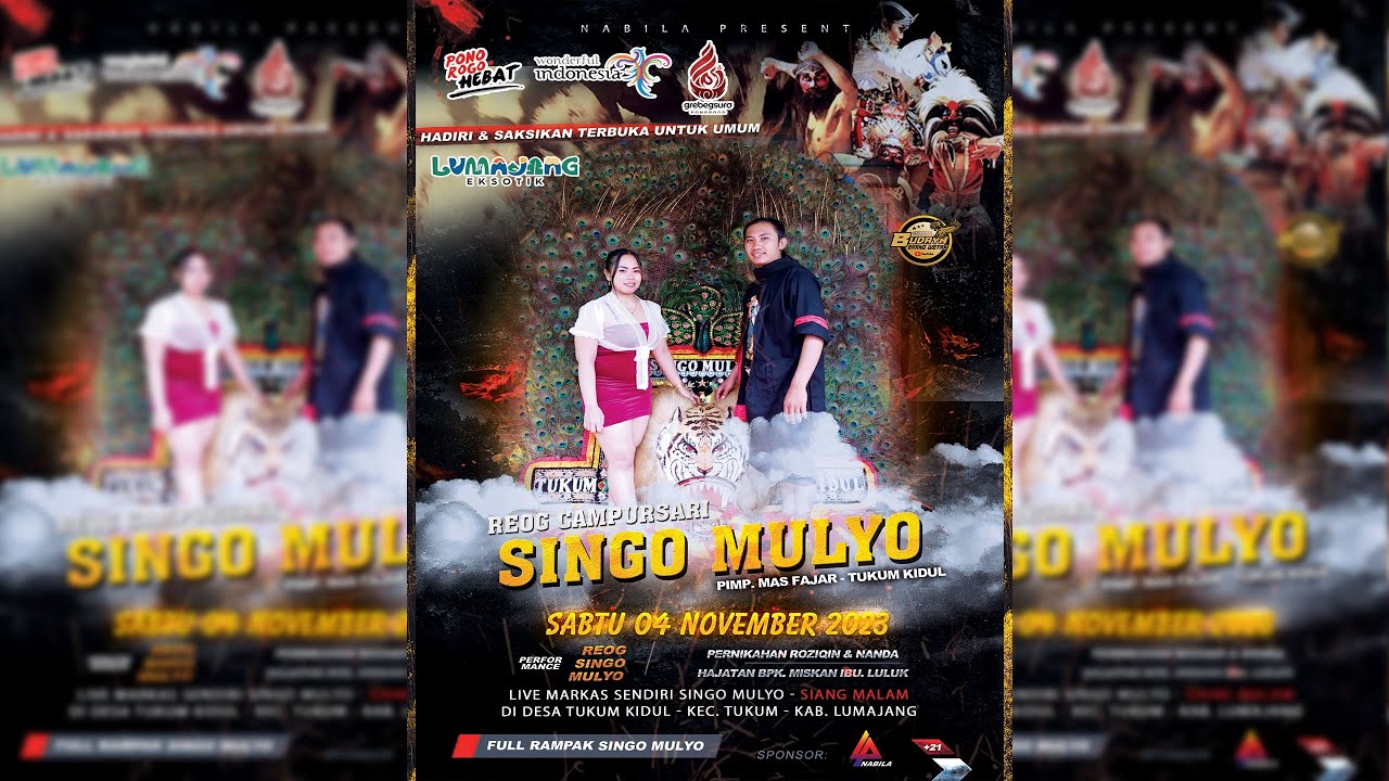 🛑 GEBYAR REOG SINGO MULYO PIMP MAS FAJAR || LIVE DESA TUKUM KIDUL || MALAM FULL