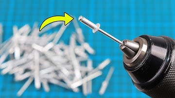 Just insert rivet into Drill and Every house needs this and no one does it! Tips