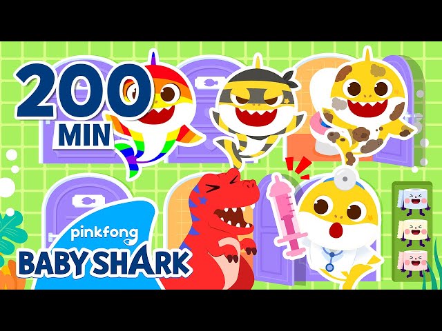 [BEST] Baby Shark Episodes 3hr | +Compilation | Story and Song for Kids | Baby Shark Official class=