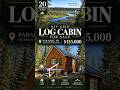 Off-Grid Log Cabin For Sale on 20 Acres in Michigan&rsquo;s Upper Peninsula