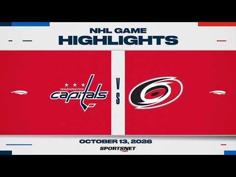 NHL Highlights | Capitals vs. Hurricanes - October 13, 2026