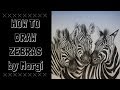 how to DRAW ZEBRAS | speed drawing by Morgi