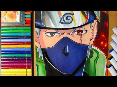 Como Desenhar Kakashi Hatake - Mangekyou Sharingan - Passo a Passo 