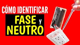 como identificar fase y neutro en tomacorrientes