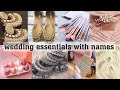 Wedding essentials with namesthe trendy girl