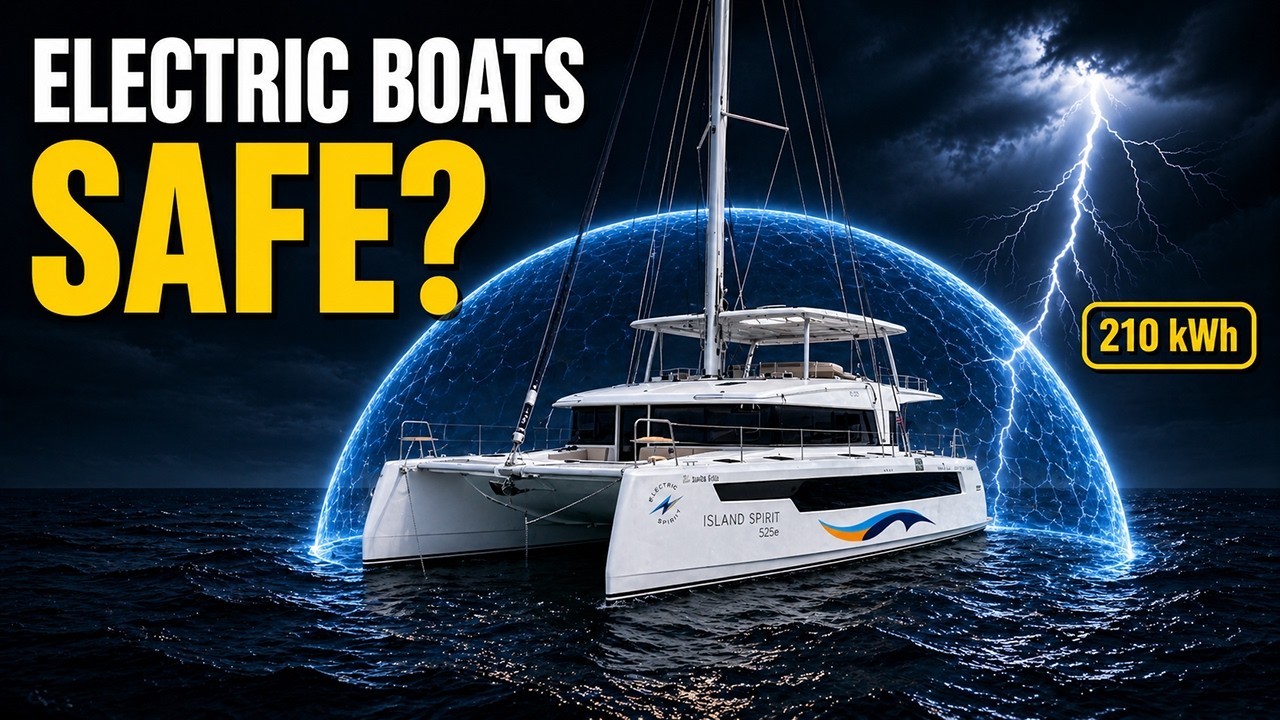 ⁣Is Electric Sailing Finally Safe? Lithium, Lightning & My 210 kWh Catamaran