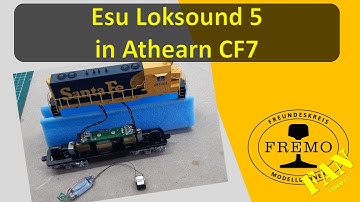 DCC sound decoder install in an Athearn CF7 locomotive