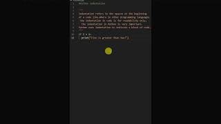 #Python Indentation #interviewprep #coding #tech#python #computerlanguage #pythontutoria #htmlcssjs