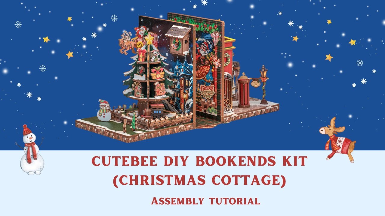CUTEBEE DIY Book Nook Kit Christmas Wish Store Assembly Tutorial cutebee-diy-book-nook-kit-christmas-wish-store-assembly-tutorial