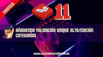30. Añadiendo validación Unique alta/edición categorías - Curso de Laravel 11