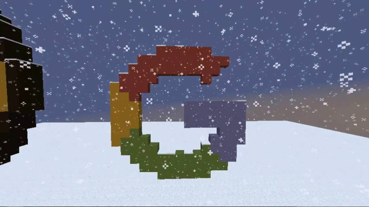 How to make Google Logo in Minecraft 