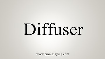 How To Say Diffuser