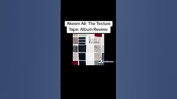 Thumbnail of Akeem Ali- The Texture Tape: Album Review