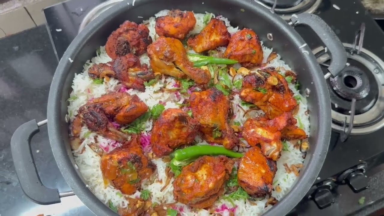 Ramadhan special 🌙 instant Tikka biryani | pink biryani?🎀