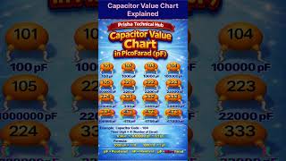 Capacitor Value Chart Explained #shorts #shortsfeed #diy #techshorts