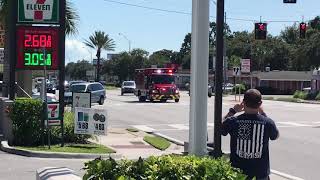 St Pete fire rescue Rescue 4 responding