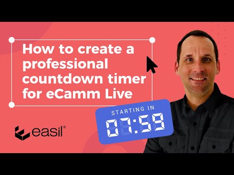 Ecamm Live Countdown Timers: How to Create A Professional Countdown Timer With Easil