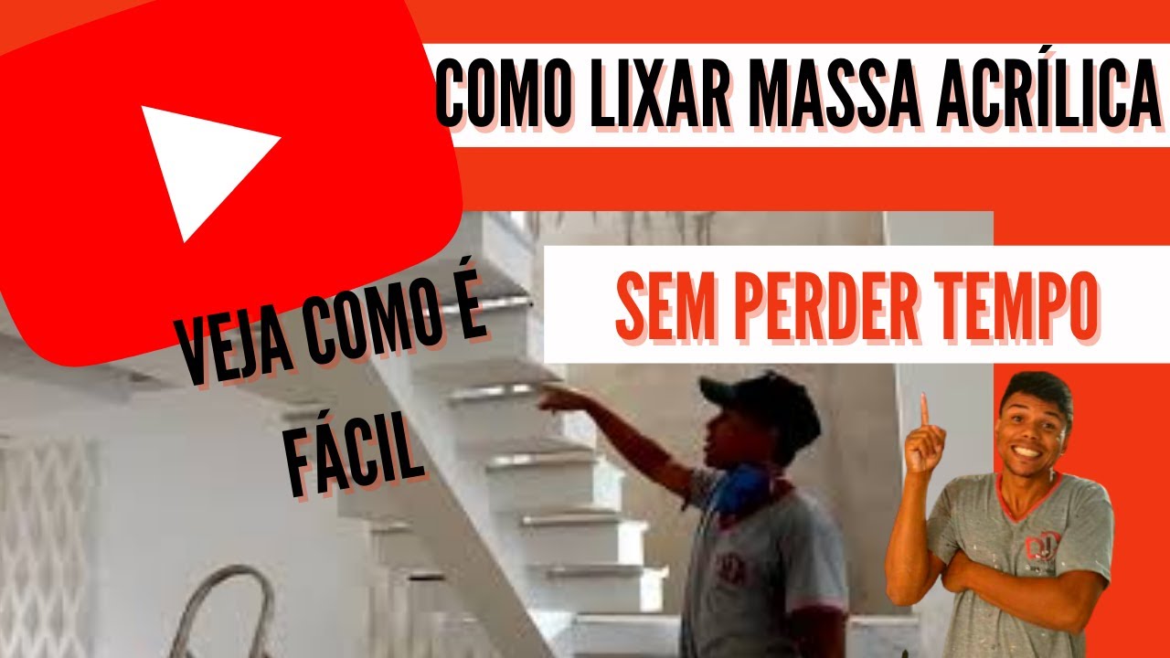 Como lixar a massa acrílica... - YouTube