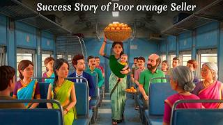 Success Story of Poor orange Seller | English story | Animated stories | Alpha Animix