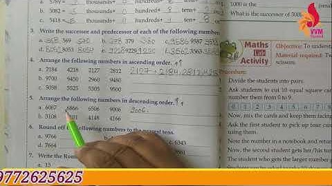 2021 22 CLASS 3 SUBJECT   MATHS CHAP 1 NUMBERS AND NUMERATION PART   14