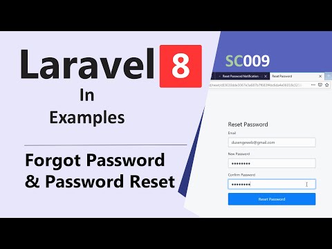 SC009 -  Forgot Password and Password Reset in Laravel 8