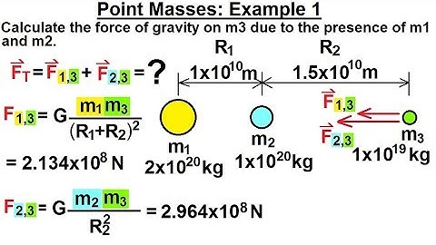 Physics 18.1  Gravity with Mass Distribution (1 of 16) Point Masses: Ex. 1