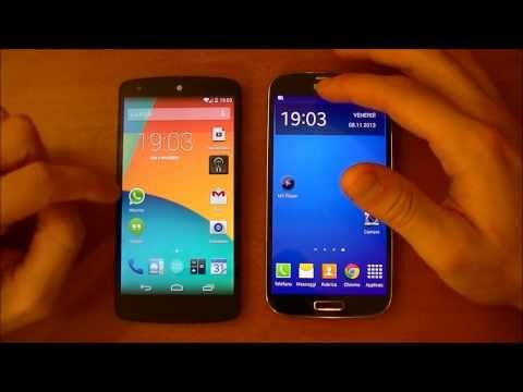 LG Nexus 5 vs Samsung Galaxy S4 ita daEsperienzaMobile