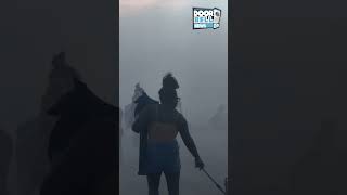 Sandstorm Hits Coney Island Beach