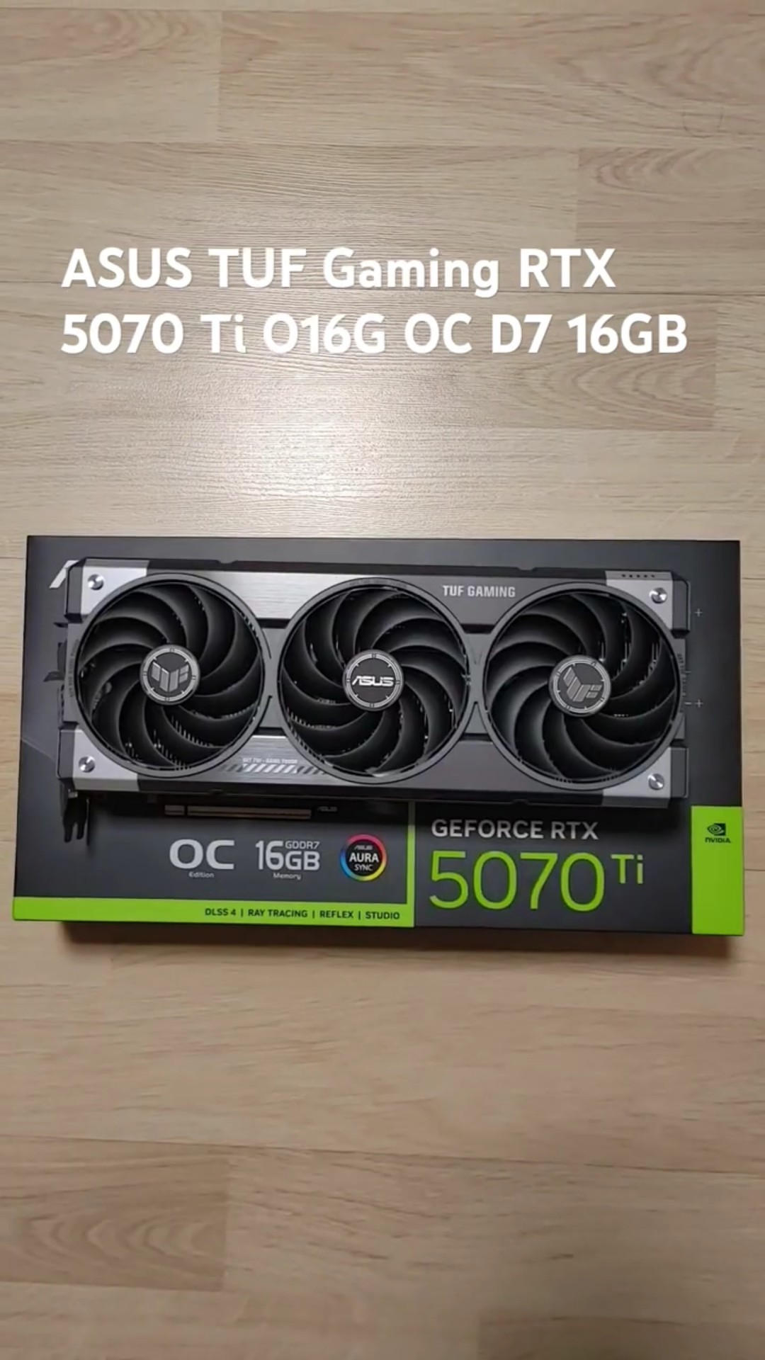 ASUS TUF Gaming RTX 5070 Ti O16G OC D7 16GB Unboxing #Shorts - YouTube