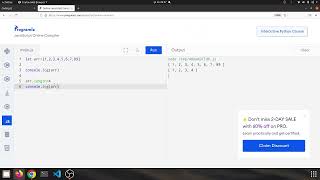 Warmup 2  arrayFront9 Javascript solution