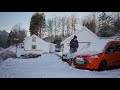 Our Morning Routine as The Snow Arrives