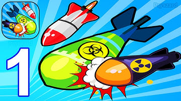 Bomb Evolution - Gameplay Walkthrough Part 1 Tutorial Evolving Bombs Merge Plane (iOS, Android)