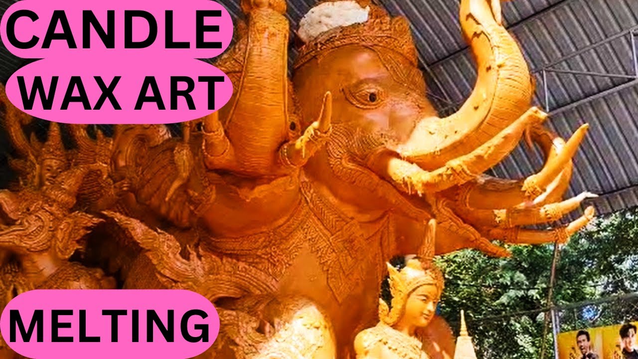 CANDLE WAX ART MELTING in the SUN e 22 YouTube